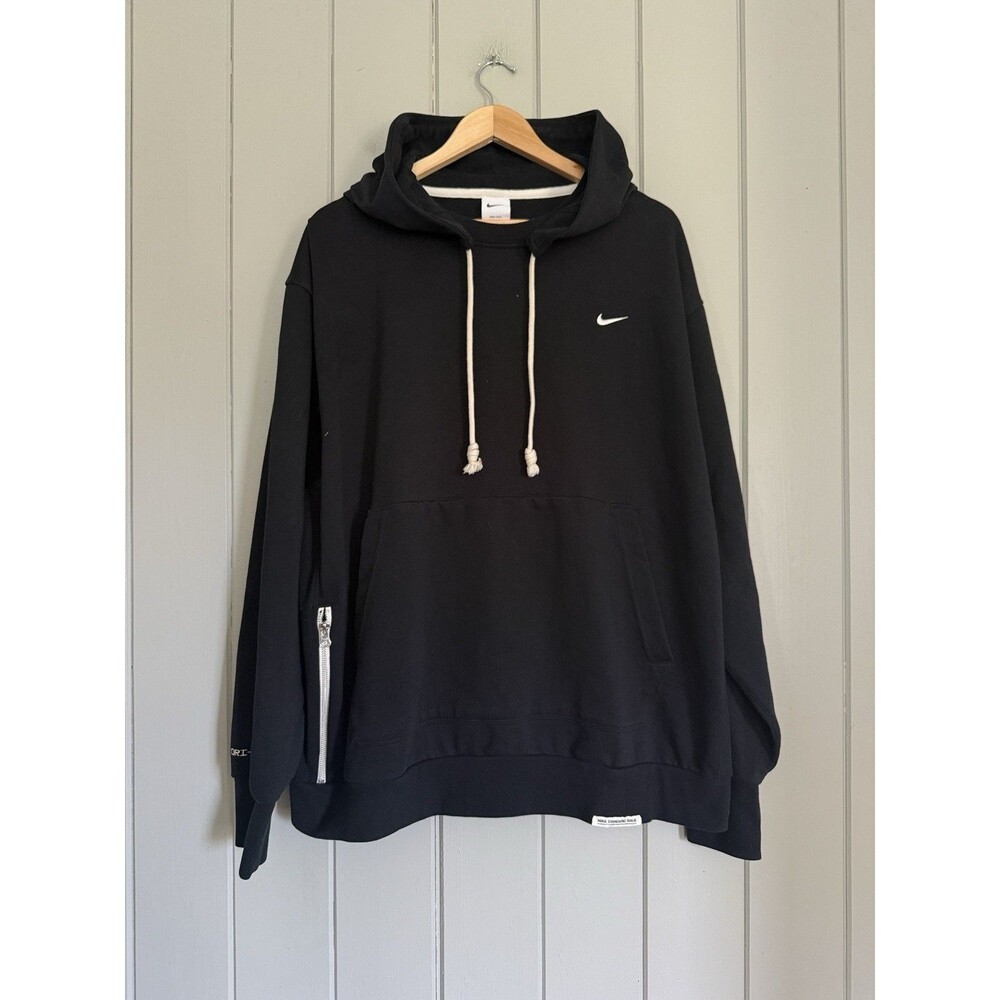 Men's Nike Hoodie Sweatshirt XXL Black Dri-Fit Standard Issued Basketball